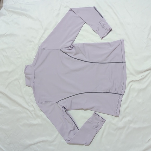 Nike Pro Dri-Fit Mock-Neck Long-Sleeve Top, Color Purple Size L (Kids) - Picture 12 of 14
